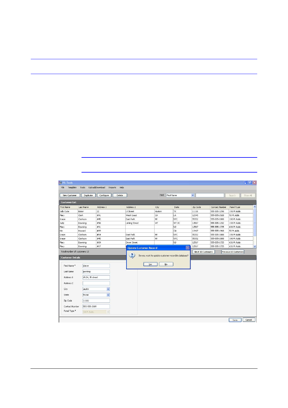 Adding a new customer | Fire-Lite PS Tools MS-9600 User Manual | Page 25 / 104