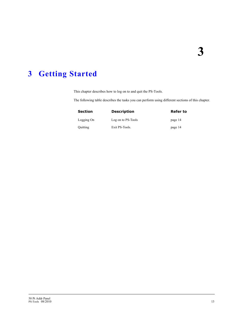 3 getting started, Getting started, Prov | Fire-Lite PS-Tools MS-9050 User Manual | Page 21 / 101