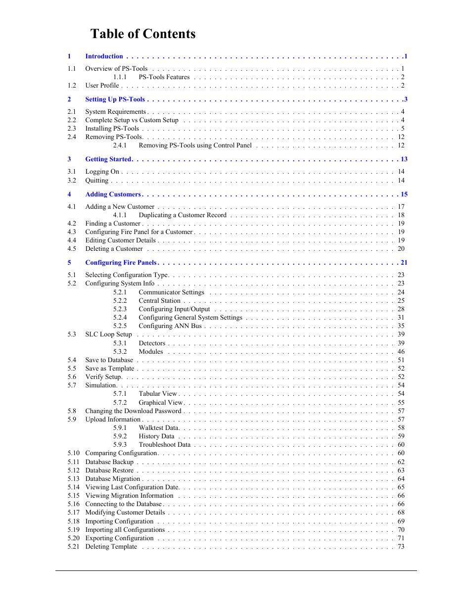 Fire-Lite PS-Tools MS-9050 User Manual | Page 5 / 101