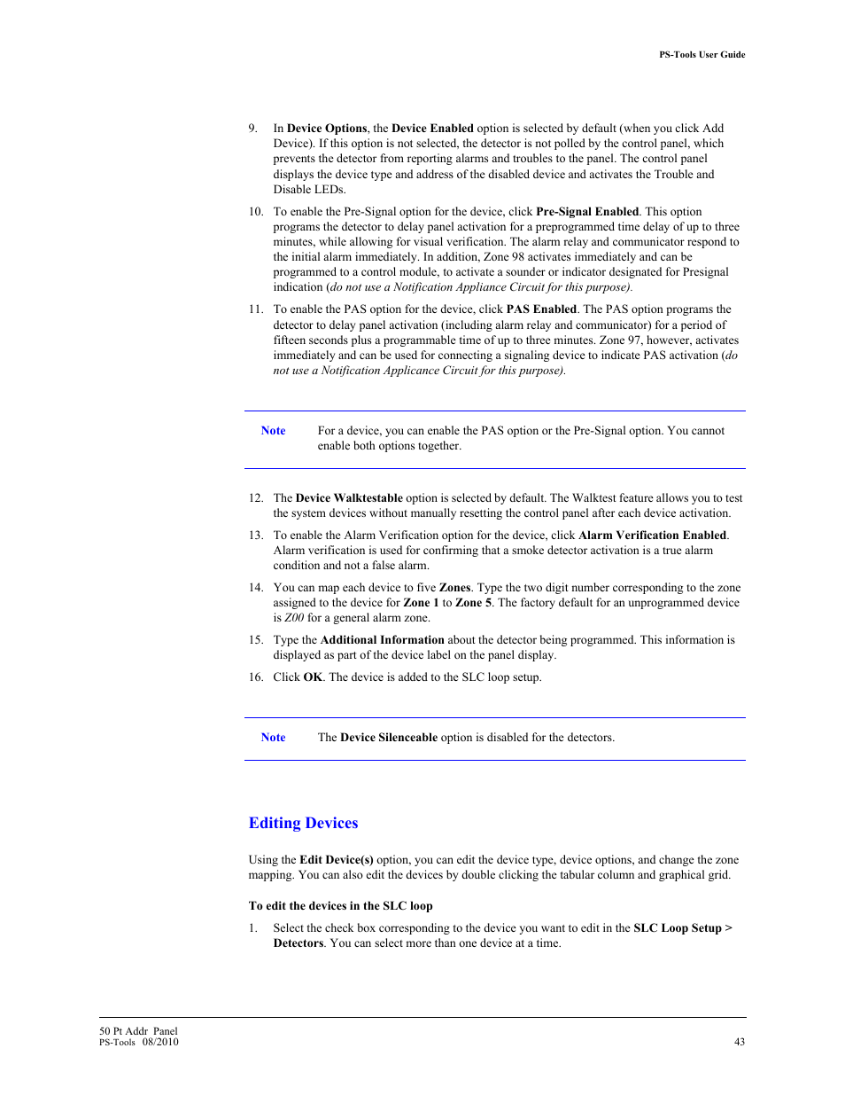 Editing devices | Fire-Lite PS-Tools MS-9050 User Manual | Page 51 / 101