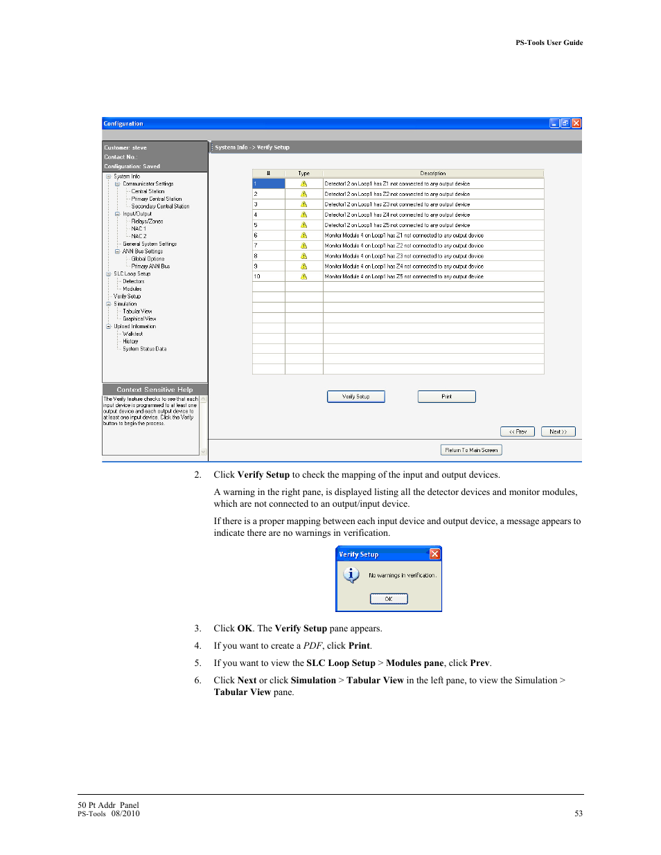 Fire-Lite PS-Tools MS-9050 User Manual | Page 61 / 101