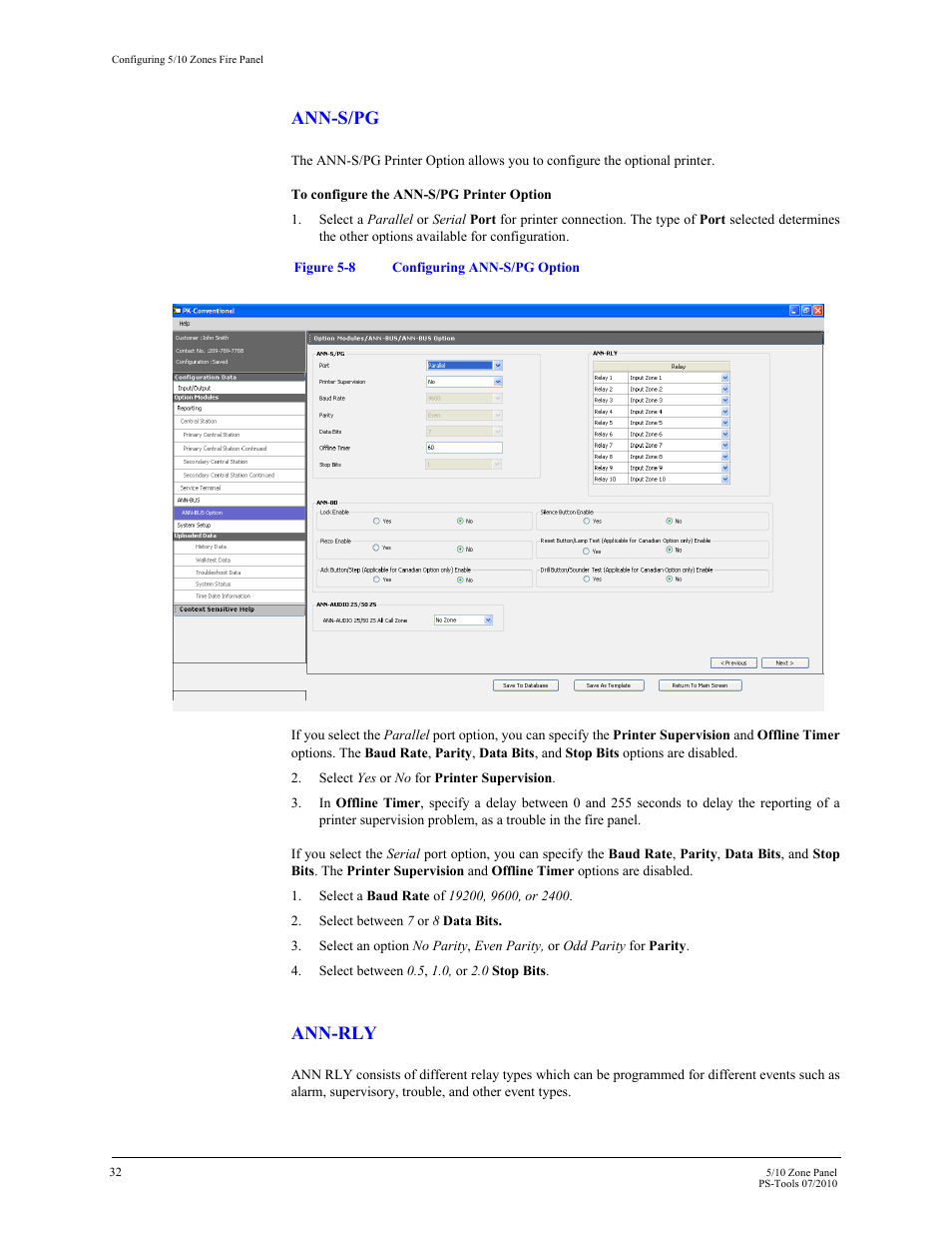 Ann-s/pg, Ann-rly | Fire-Lite PS-Tools 5UD/10UD User Manual | Page 41 / 92