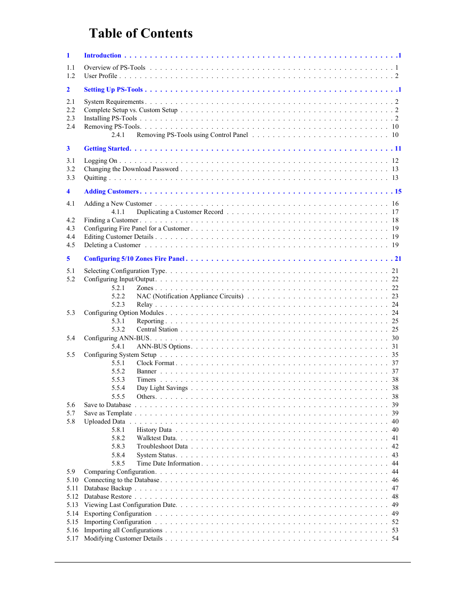 Fire-Lite PS-Tools 5UD/10UD User Manual | Page 5 / 92