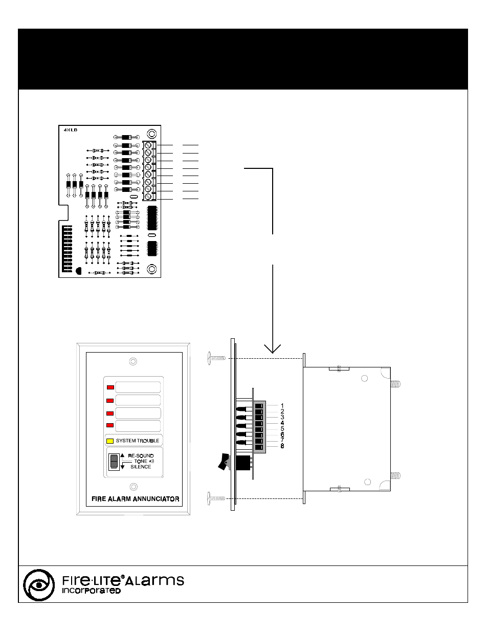 Fire-Lite RZA-4XF Remote Zone Annunciator Module User Manual | Page 2 / 2