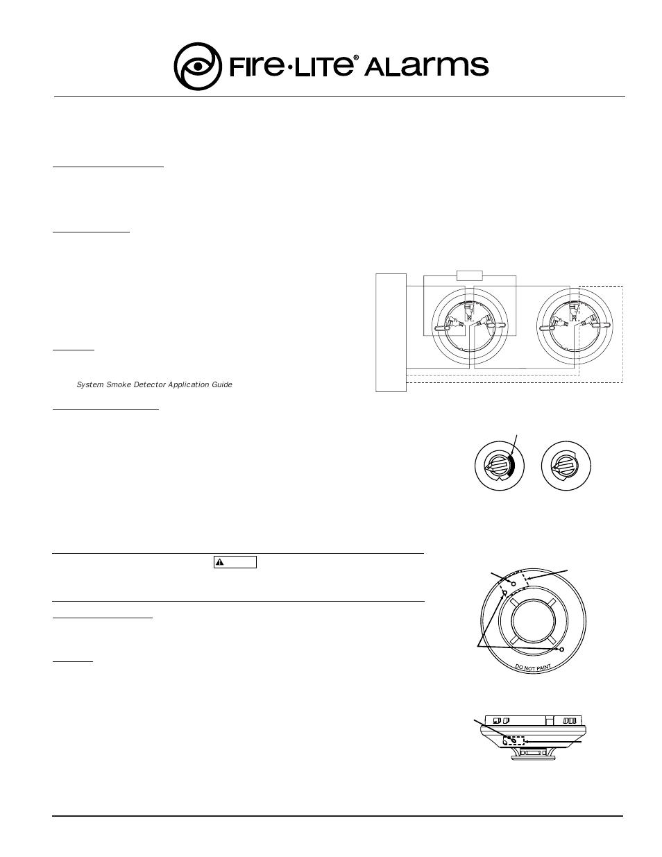 Fire-Lite AD355 Addressable Photoelectric Smoke Sensors User Manual | 2 pages