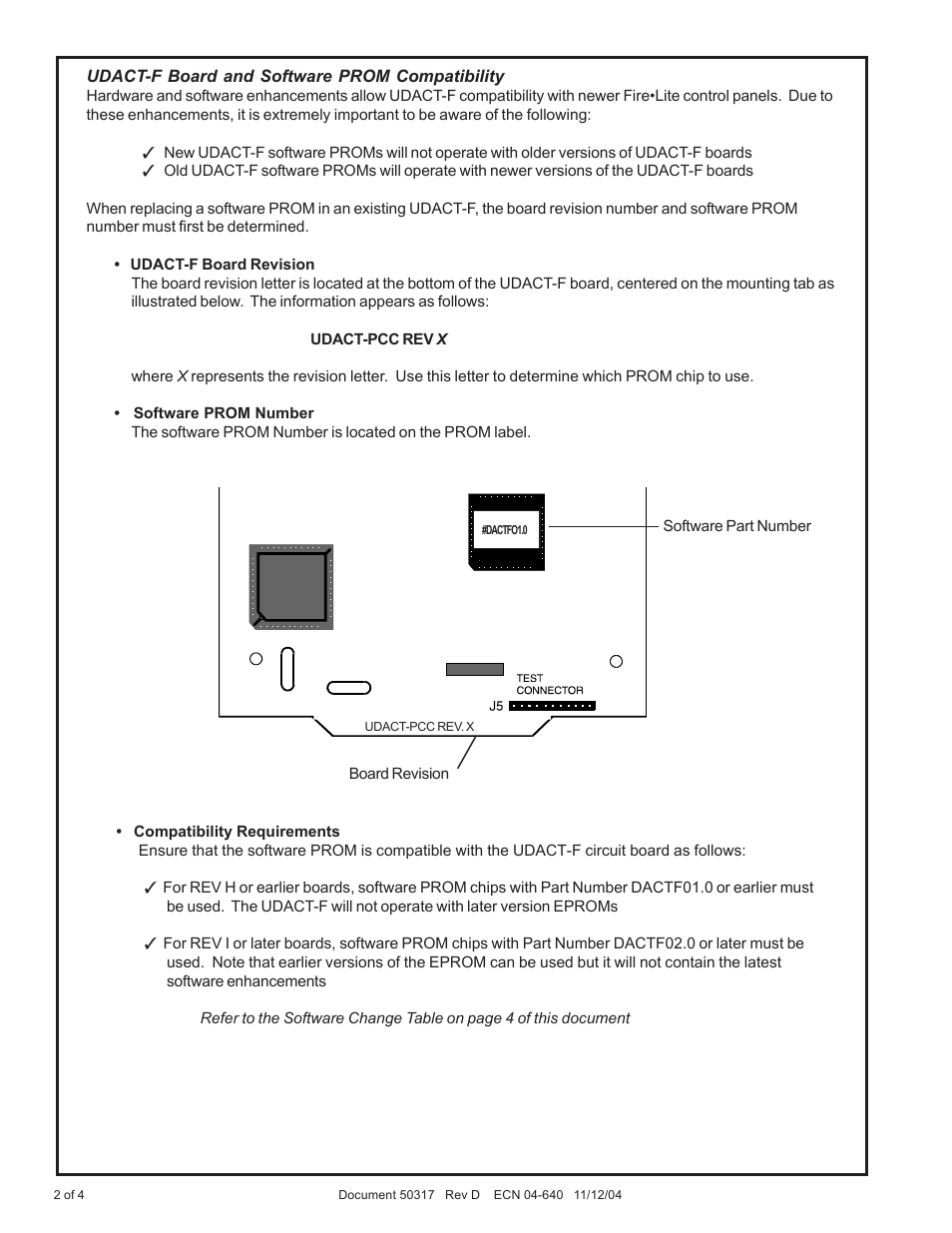 Fire-Lite UDACT-F Field Software Change Procedure User Manual | Page 2 / 4