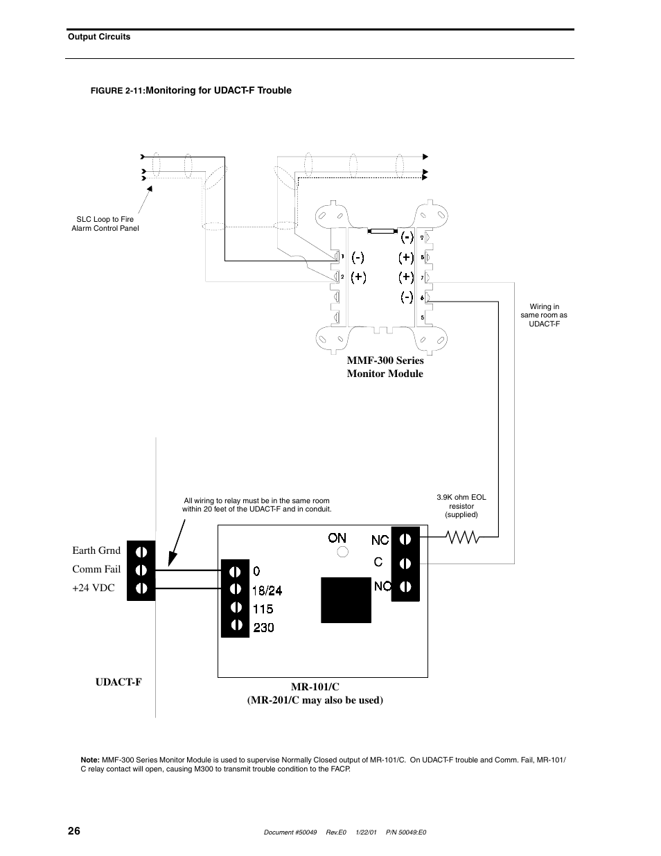 Fire-Lite UDACT-F Universal Digital Alarm Communicator Transmitter User Manual | Page 26 / 68