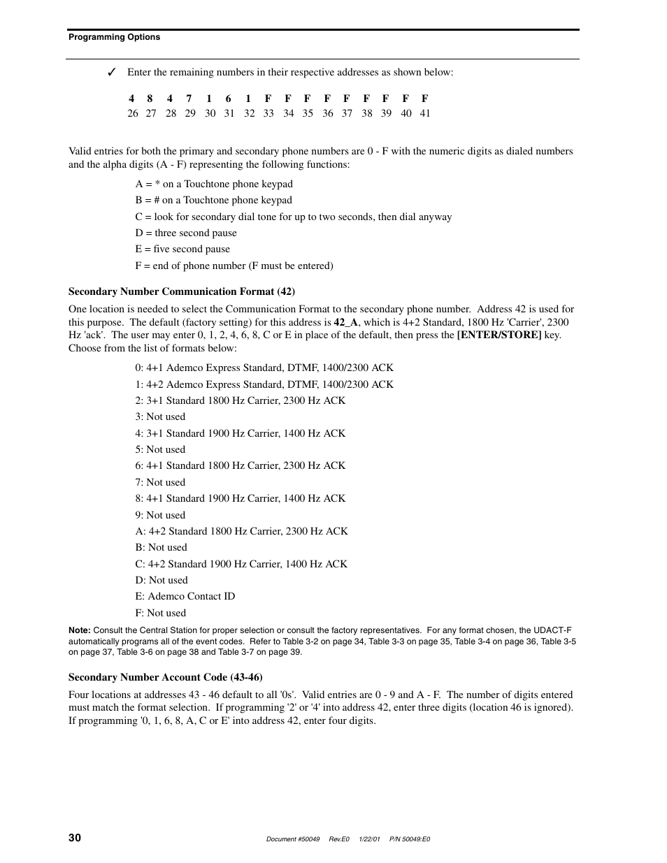 Fire-Lite UDACT-F Universal Digital Alarm Communicator Transmitter User Manual | Page 30 / 68