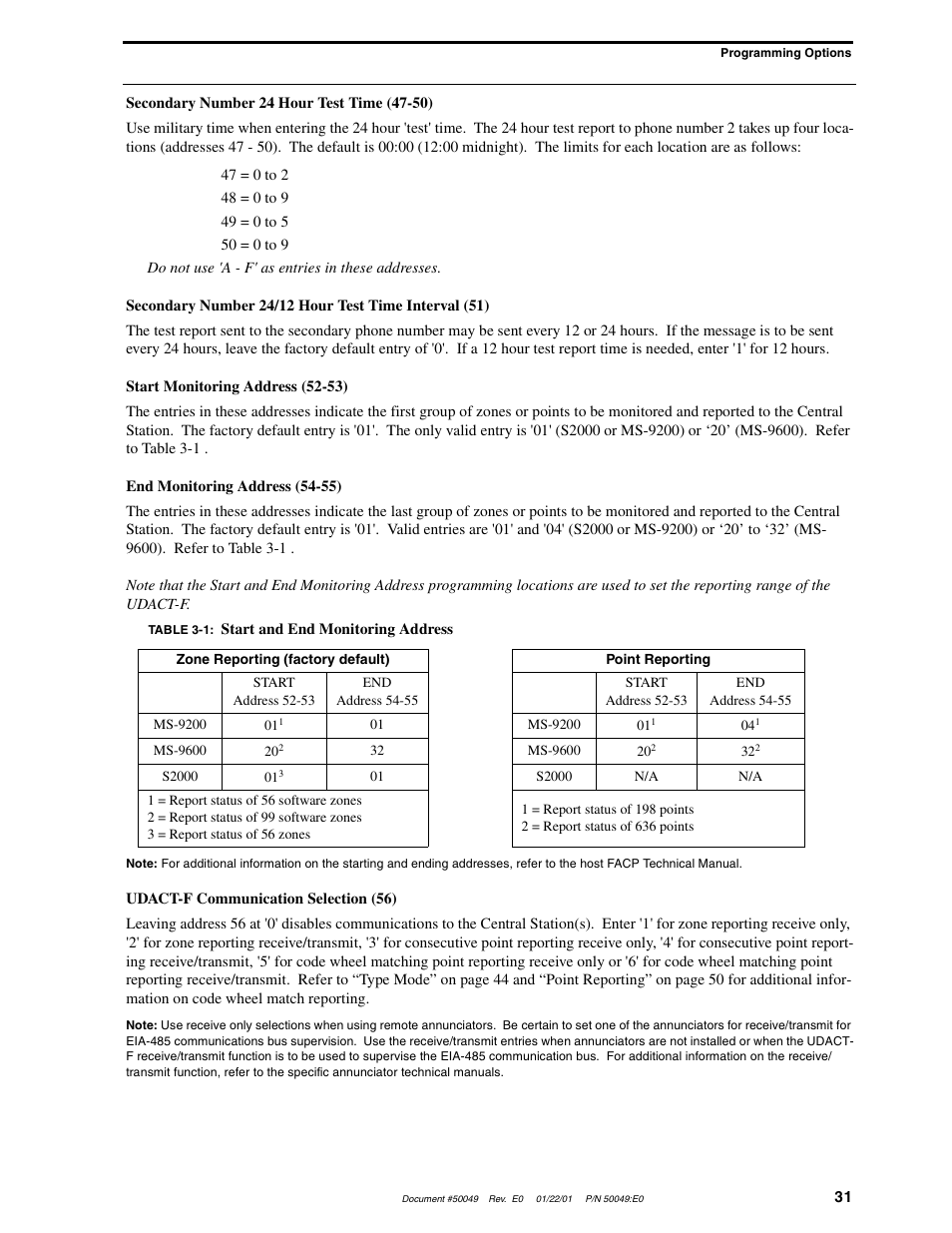 Fire-Lite UDACT-F Universal Digital Alarm Communicator Transmitter User Manual | Page 31 / 68