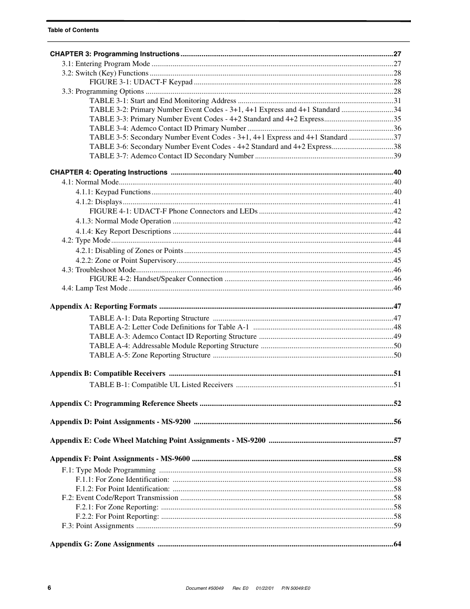 Fire-Lite UDACT-F Universal Digital Alarm Communicator Transmitter User Manual | Page 6 / 68