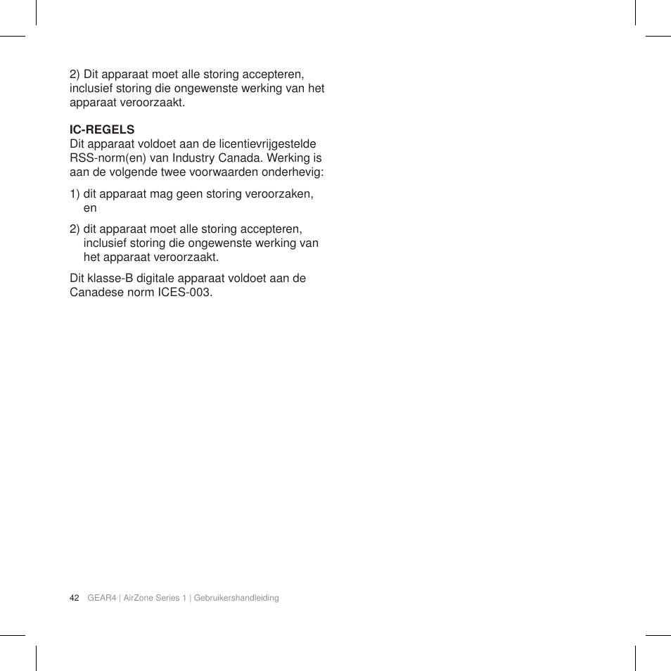 GEAR4 AirZone Series 1 User Manual | Page 44 / 62
