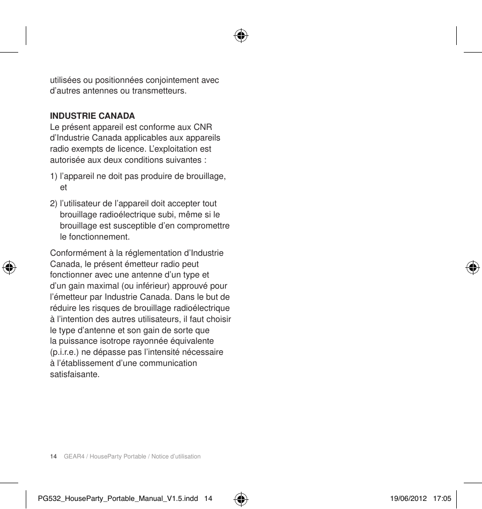 GEAR4 HouseParty Portable User Manual | Page 15 / 71