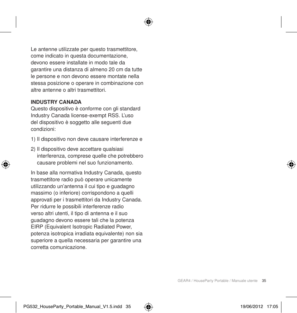 GEAR4 HouseParty Portable User Manual | Page 36 / 71