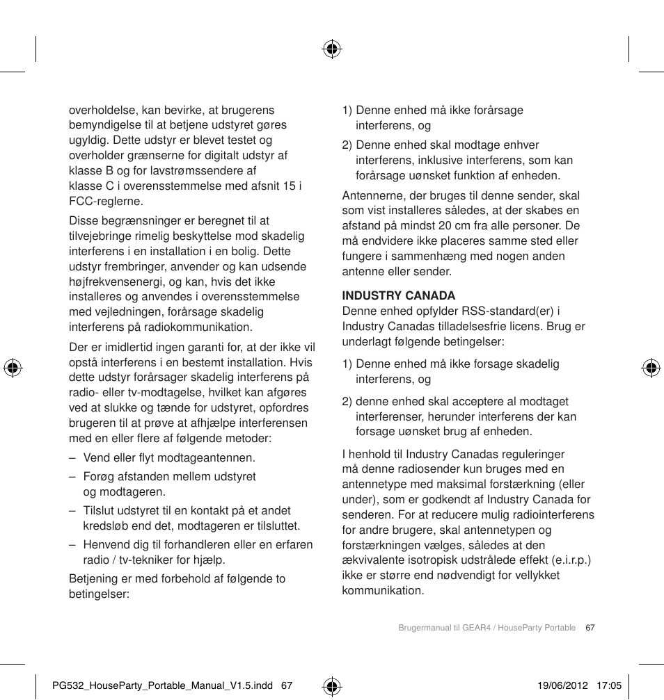 GEAR4 HouseParty Portable User Manual | Page 68 / 71