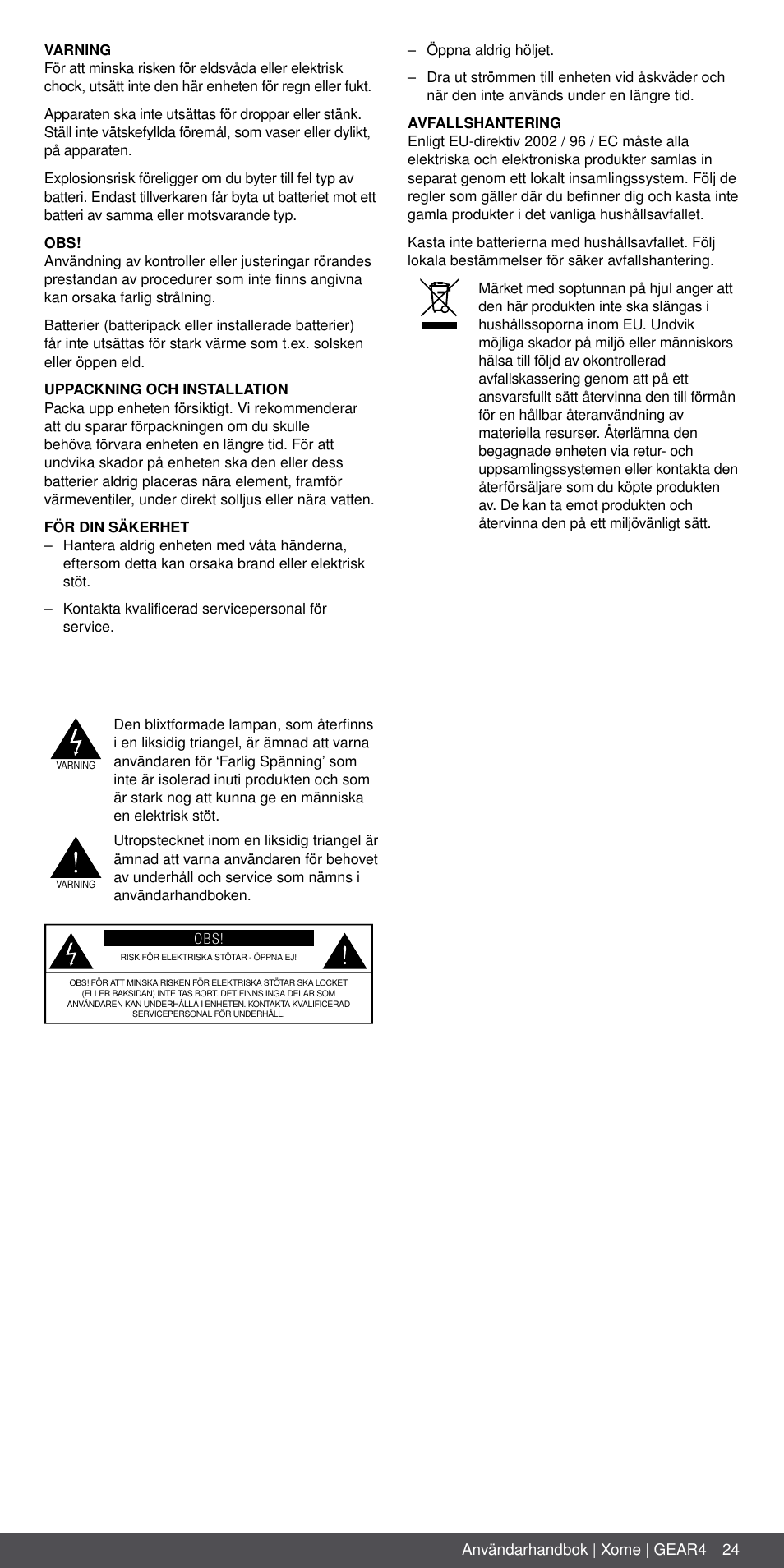 GEAR4 Xome User Manual | Page 24 / 46