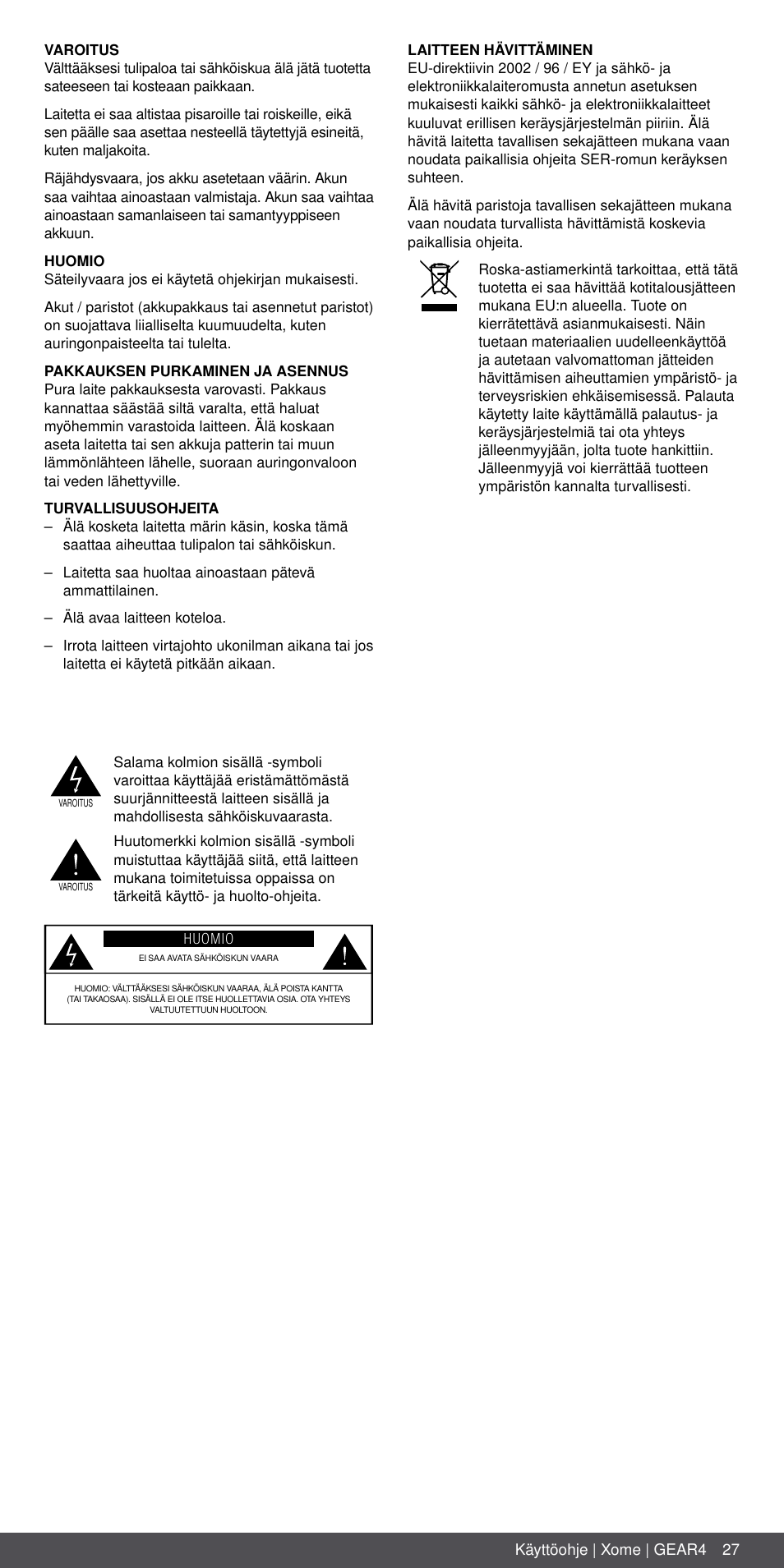 GEAR4 Xome User Manual | Page 27 / 46