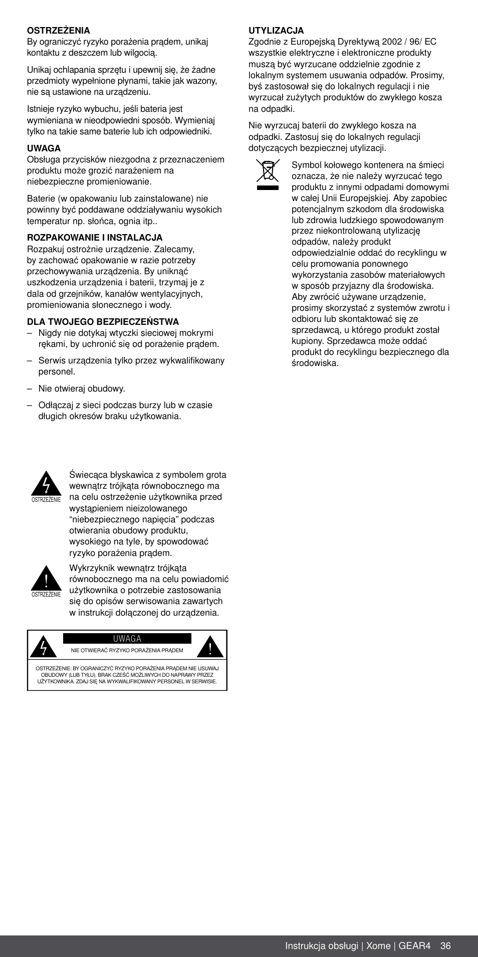 GEAR4 Xome User Manual | Page 36 / 46