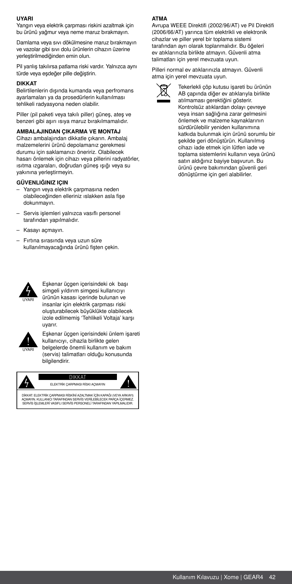 GEAR4 Xome User Manual | Page 42 / 46