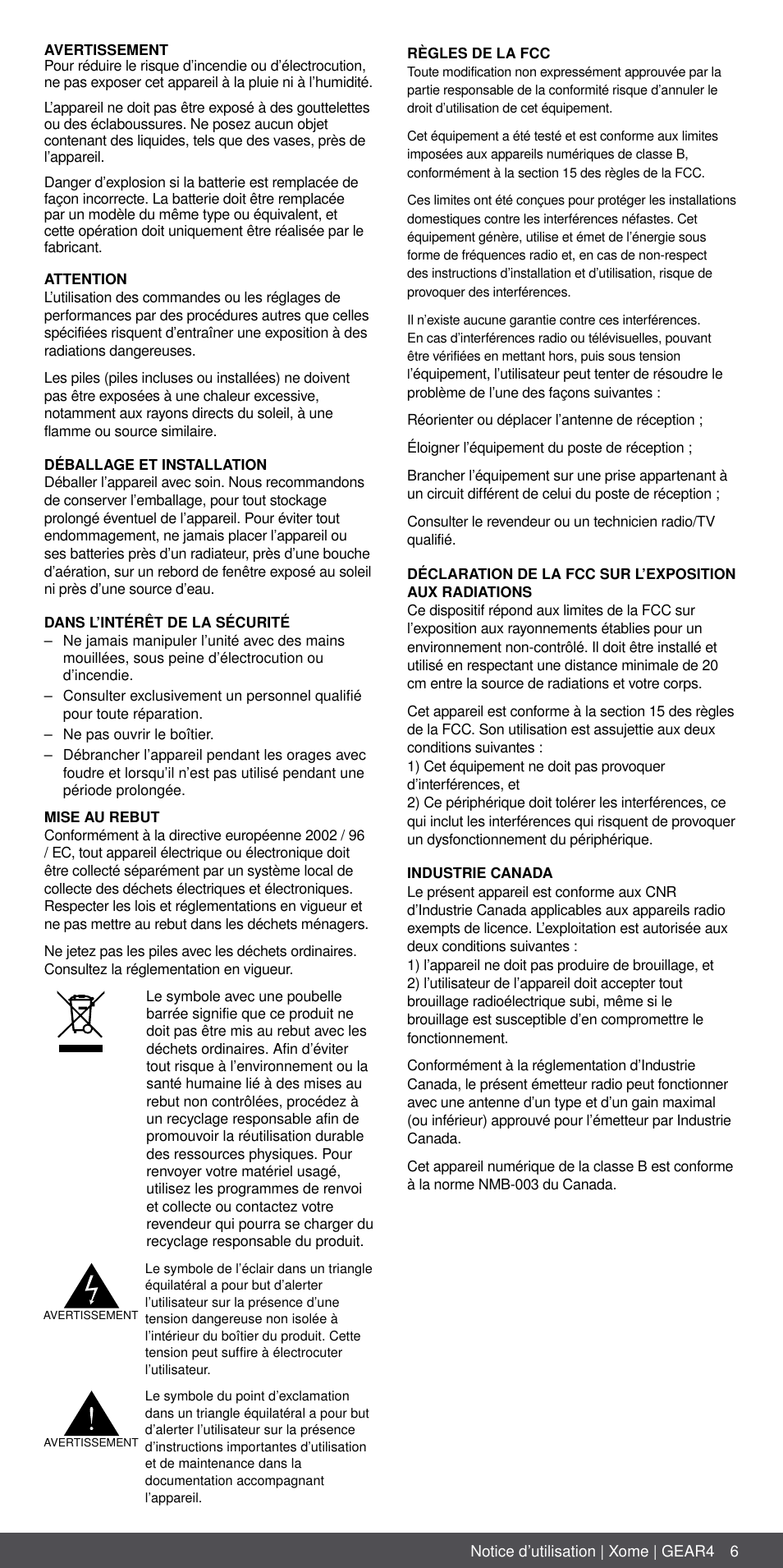 GEAR4 Xome User Manual | Page 6 / 46