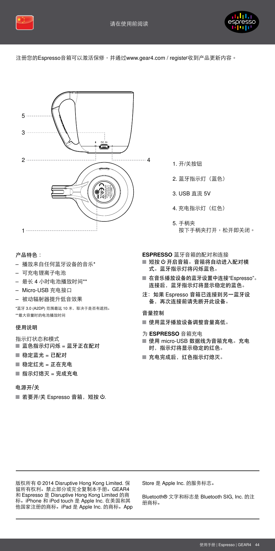 Sc 44 | GEAR4 Espresso User Manual | Page 44 / 46