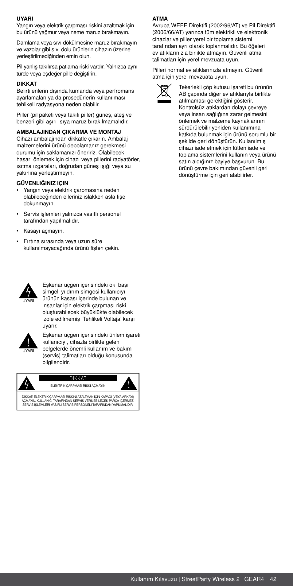 GEAR4 StreetParty Wireless 2 User Manual | Page 42 / 46