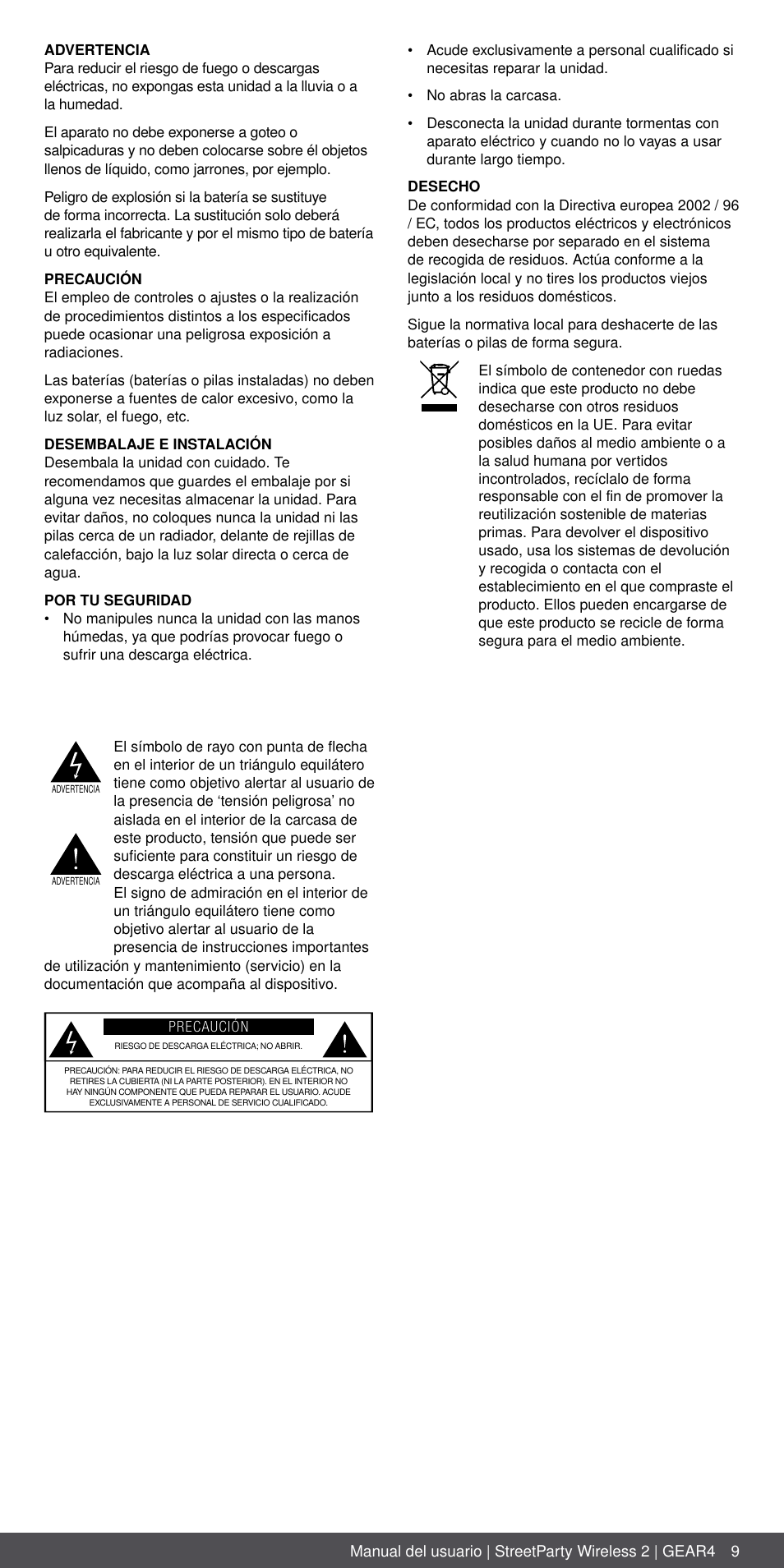 GEAR4 StreetParty Wireless 2 User Manual | Page 9 / 46