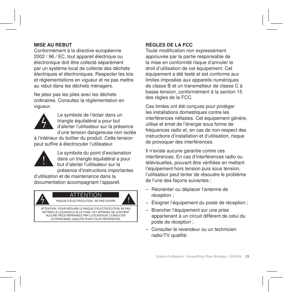 GEAR4 HouseParty Rise Wireless User Manual | Page 15 / 71