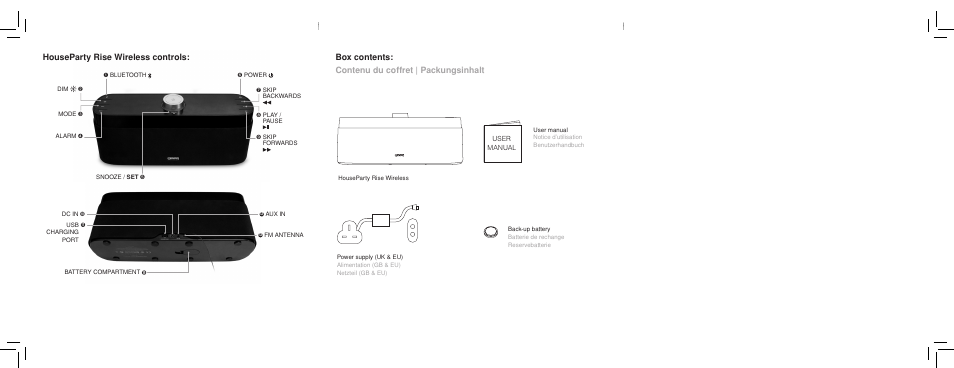 GEAR4 HouseParty Rise Wireless User Manual | Page 2 / 71