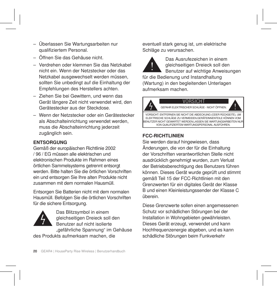 GEAR4 HouseParty Rise Wireless User Manual | Page 22 / 71