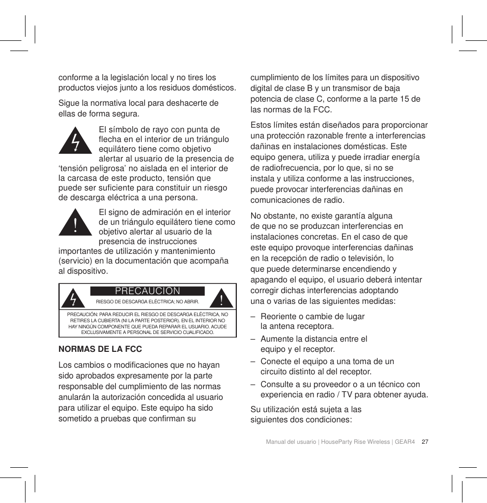 GEAR4 HouseParty Rise Wireless User Manual | Page 29 / 71