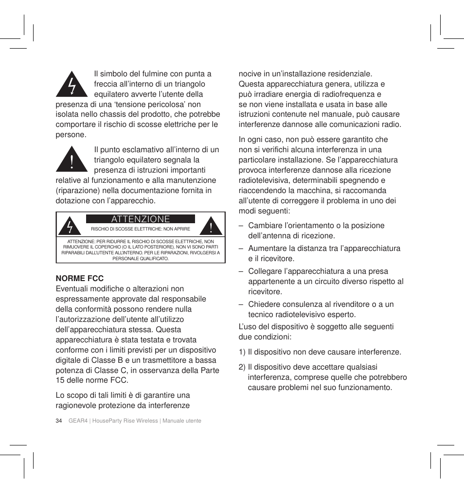 GEAR4 HouseParty Rise Wireless User Manual | Page 36 / 71