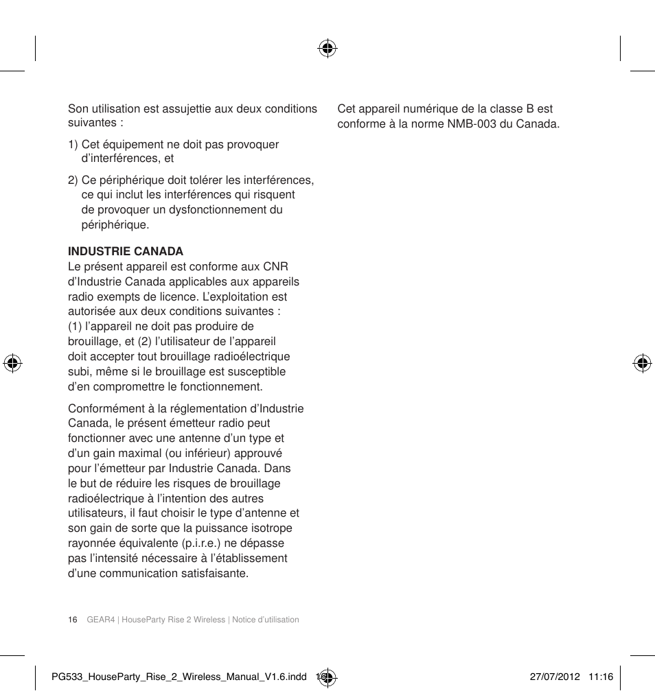 GEAR4 HouseParty Rise 2 Wireless User Manual | Page 17 / 81