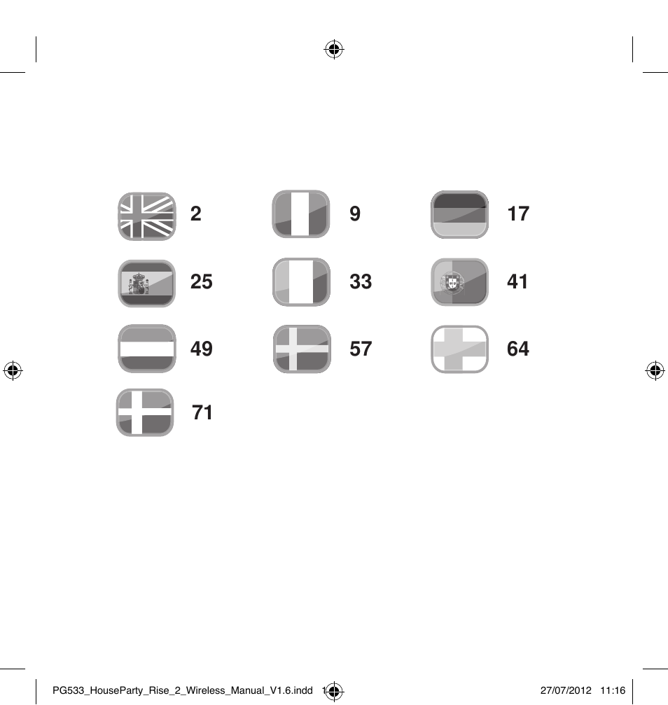 GEAR4 HouseParty Rise 2 Wireless User Manual | Page 2 / 81