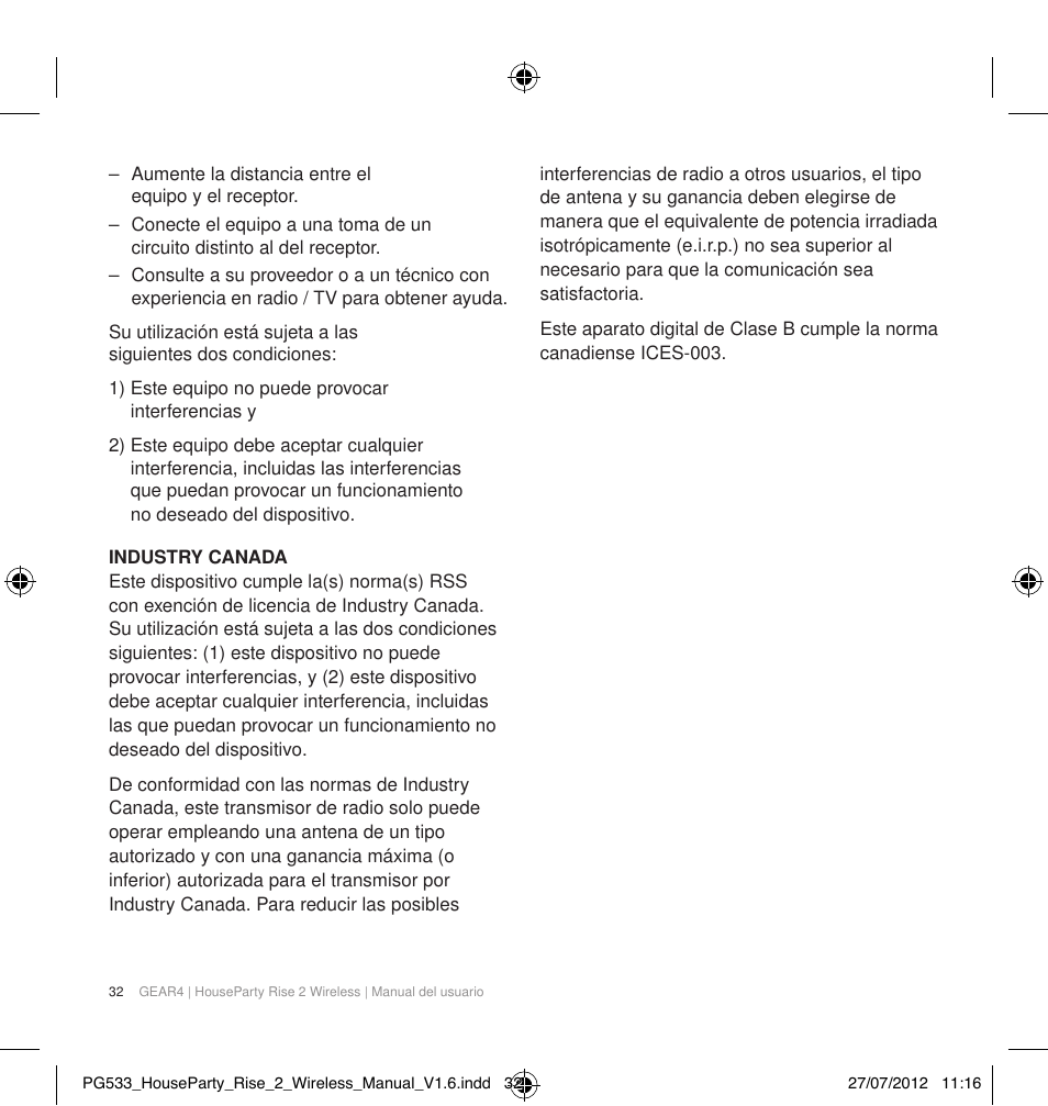GEAR4 HouseParty Rise 2 Wireless User Manual | Page 33 / 81