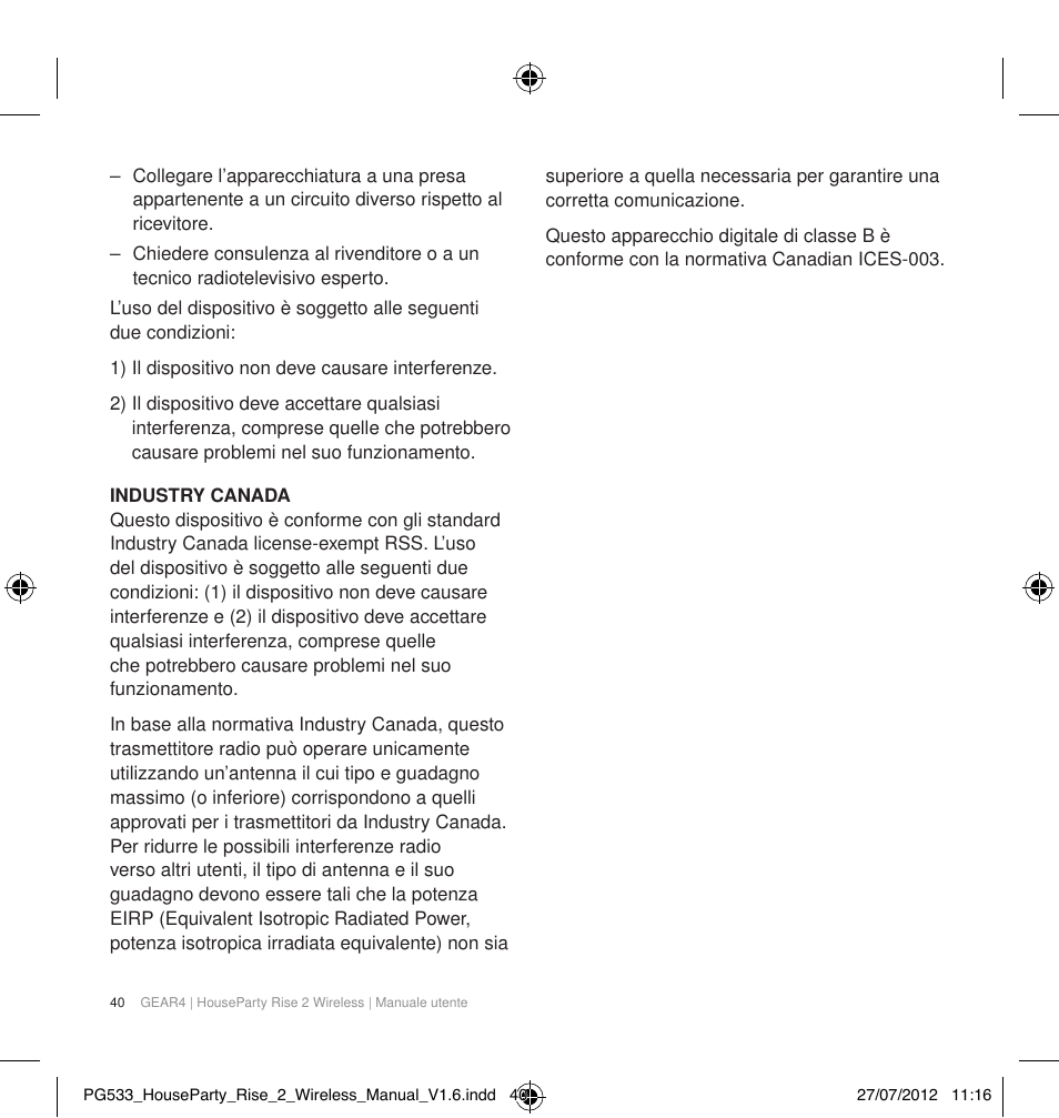 GEAR4 HouseParty Rise 2 Wireless User Manual | Page 41 / 81