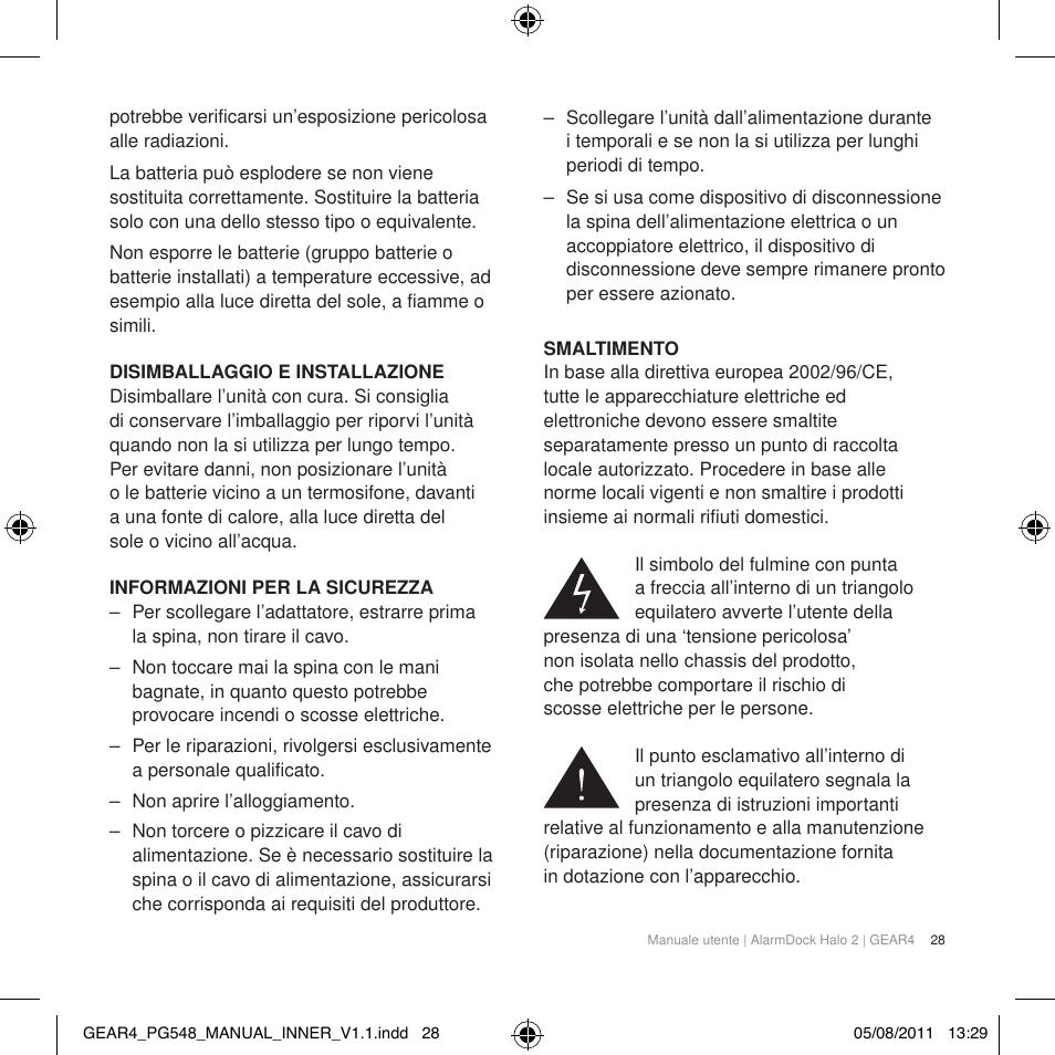 GEAR4 AlarmDock Halo 2 User Manual | Page 31 / 62