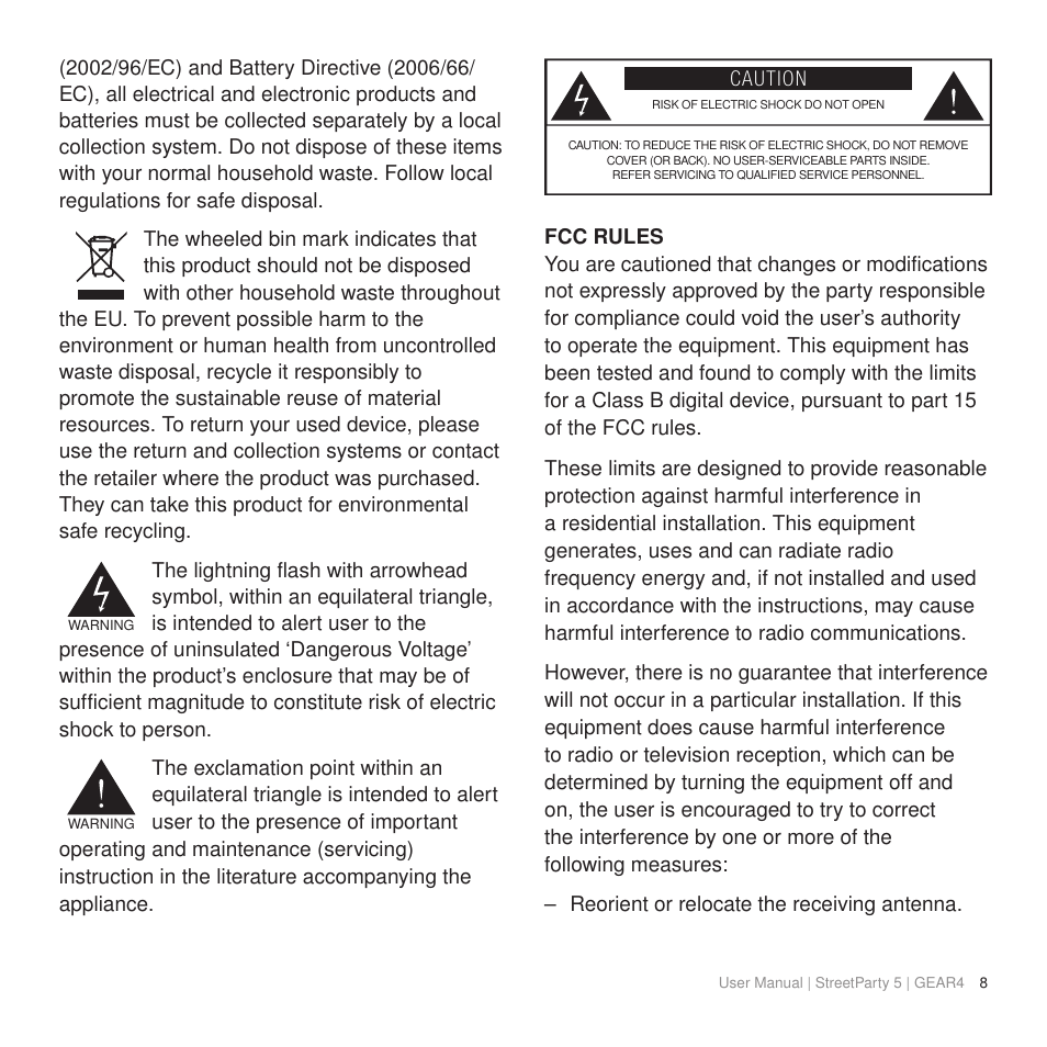 GEAR4 StreetParty 5 User Manual | Page 8 / 48