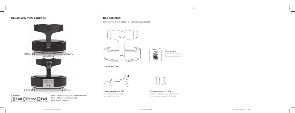 GEAR4 HouseParty View User Manual | Page 2 / 42