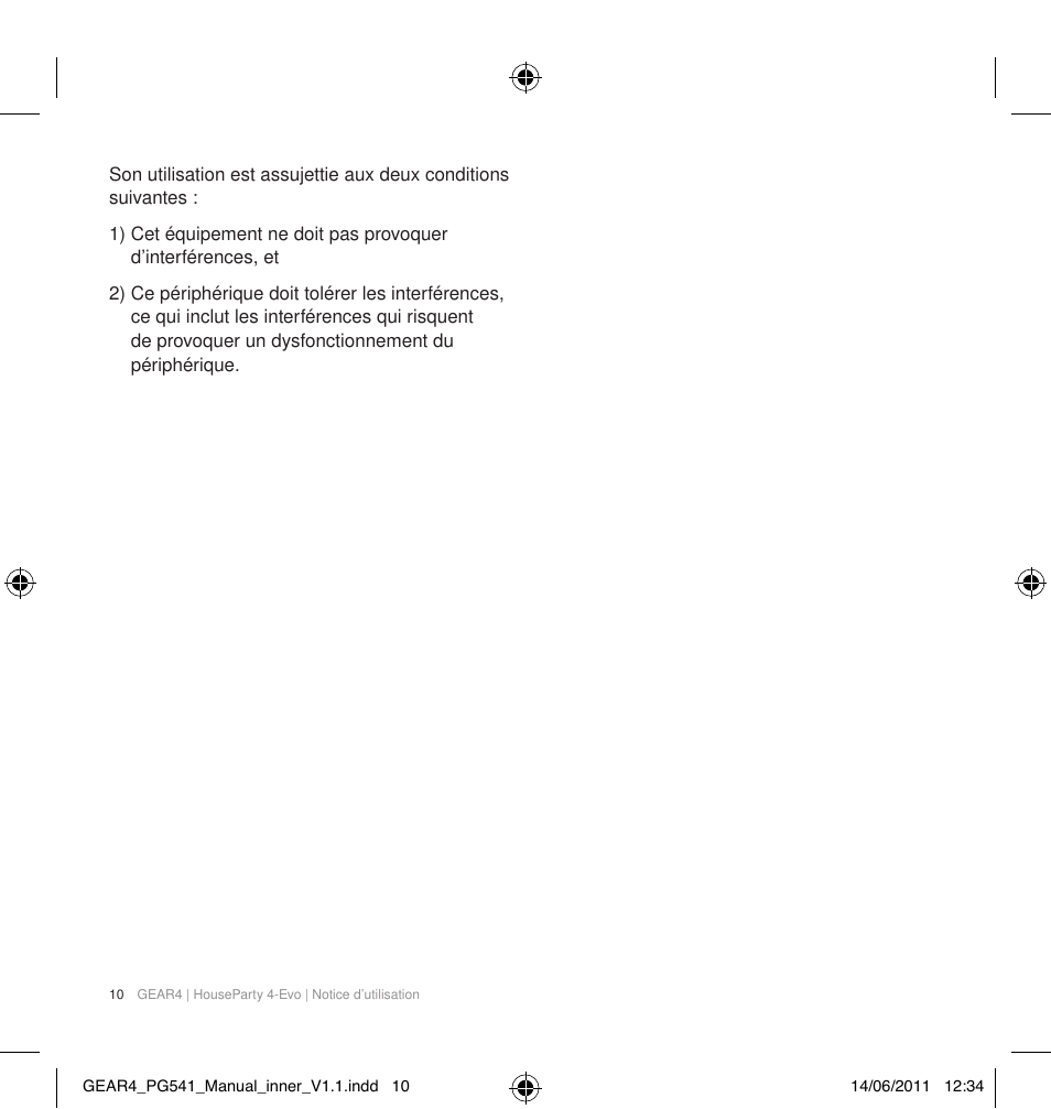GEAR4 HouseParty 4 EVO User Manual | Page 11 / 49