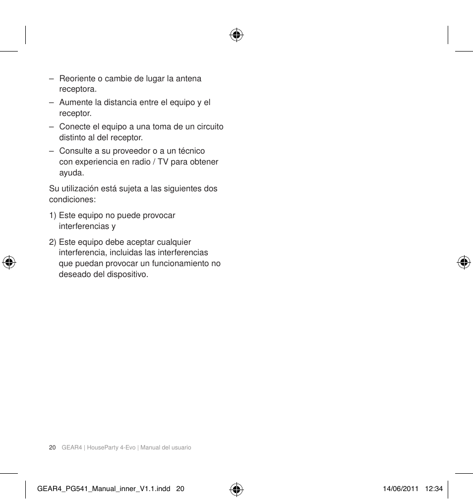GEAR4 HouseParty 4 EVO User Manual | Page 21 / 49