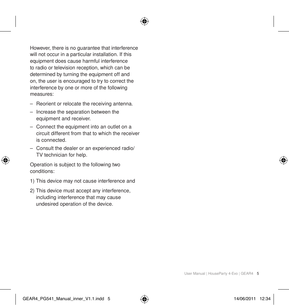 GEAR4 HouseParty 4 EVO User Manual | Page 6 / 49