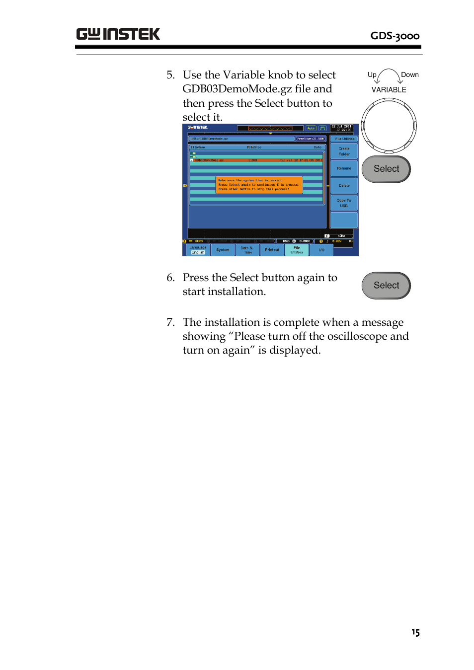 GW Instek GDB-03 User Manual | Page 17 / 99