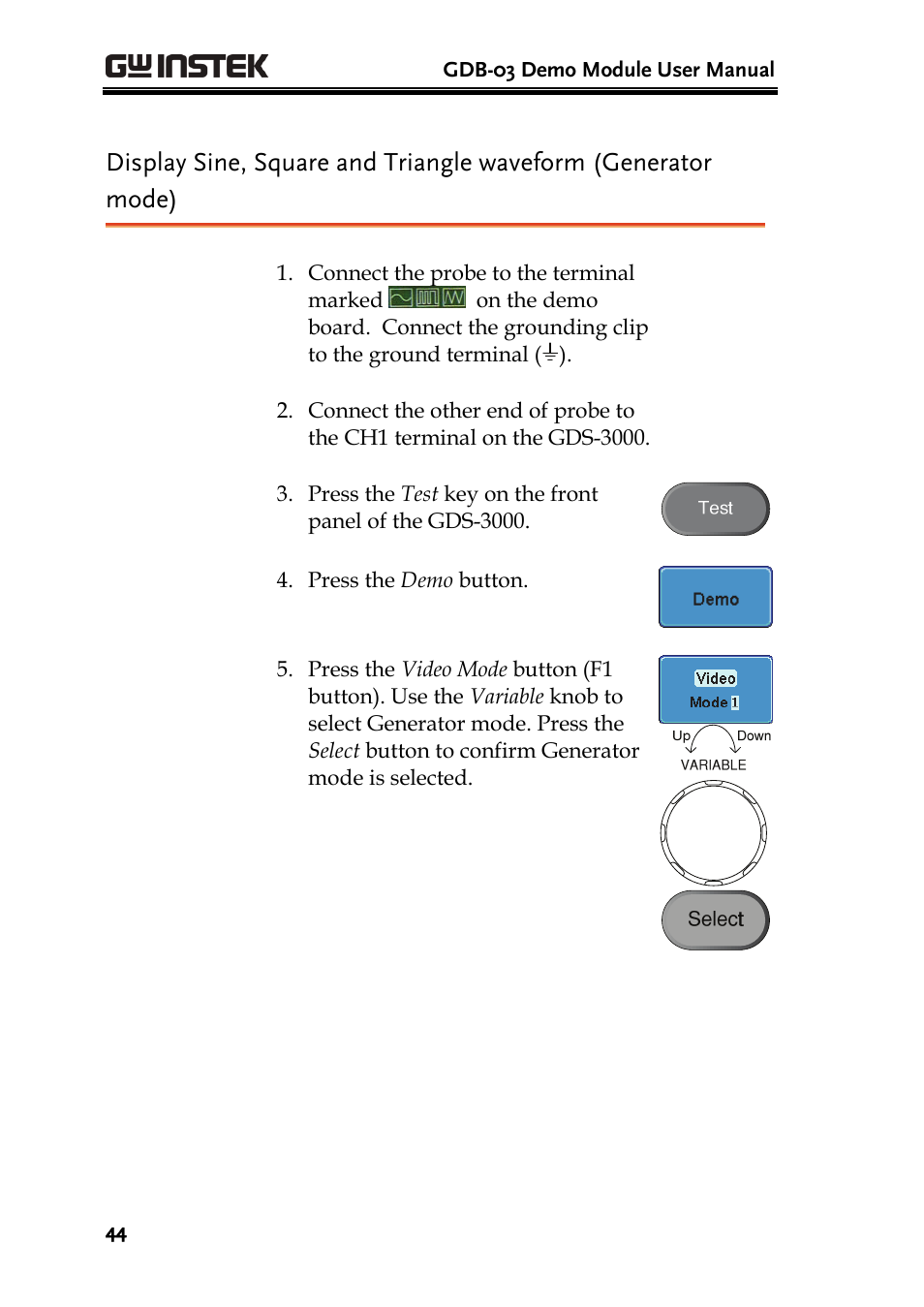 GW Instek GDB-03 User Manual | Page 46 / 99