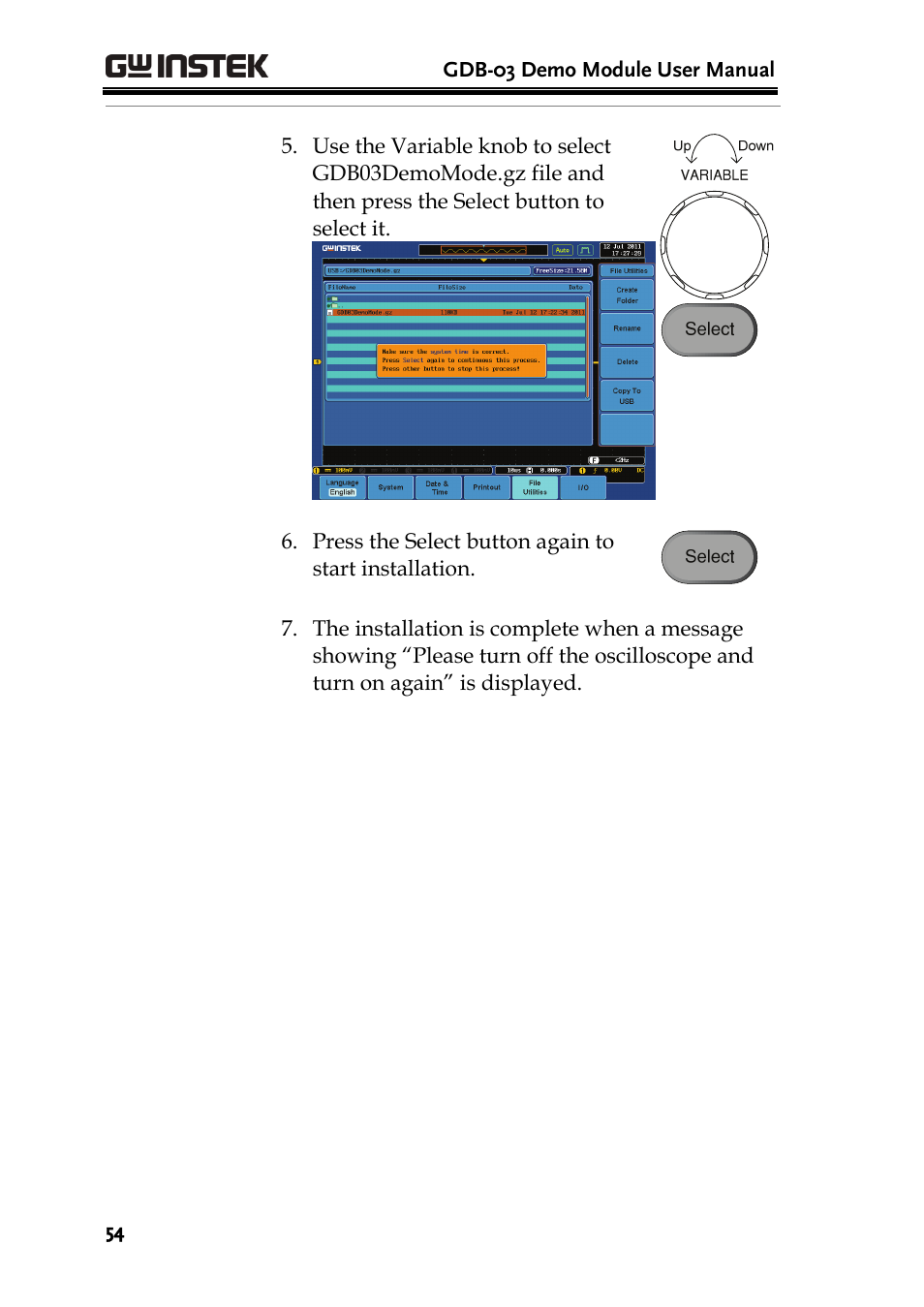 GW Instek GDB-03 User Manual | Page 56 / 99