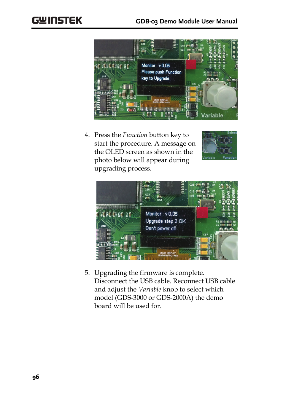 GW Instek GDB-03 User Manual | Page 98 / 99