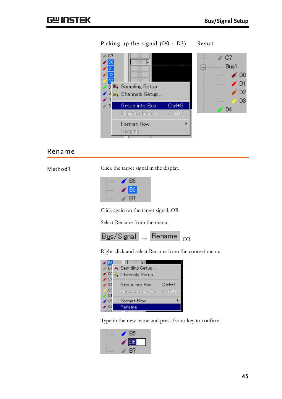 Rename | GW Instek GLA-1000 Series User Manual User Manual | Page 45 / 111