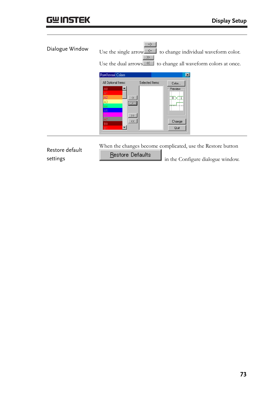 GW Instek GLA-1000 Series User Manual User Manual | Page 73 / 111