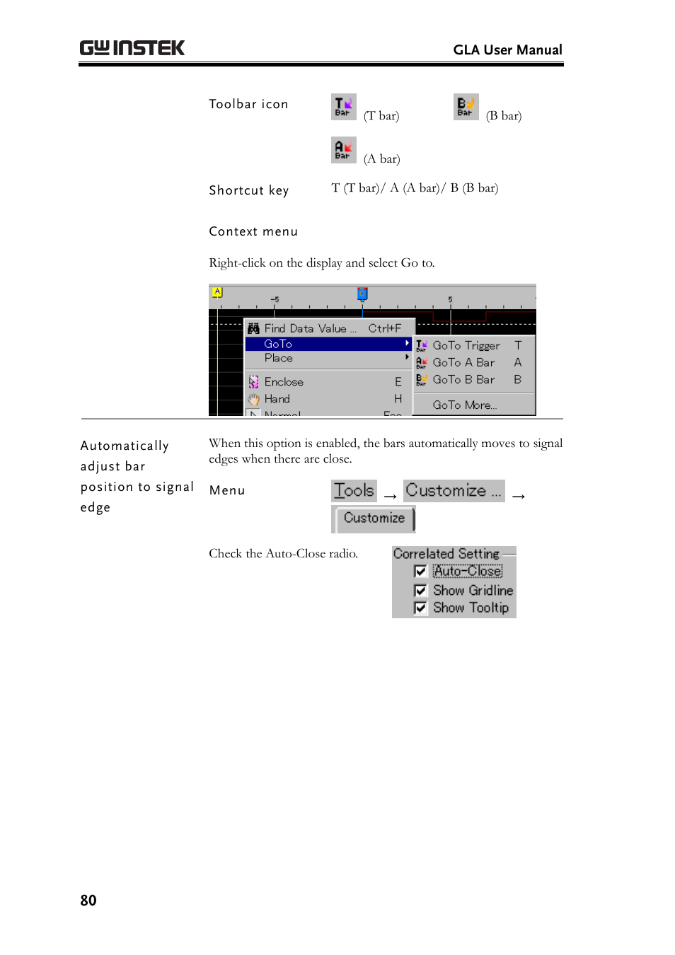 GW Instek GLA-1000 Series User Manual User Manual | Page 80 / 111