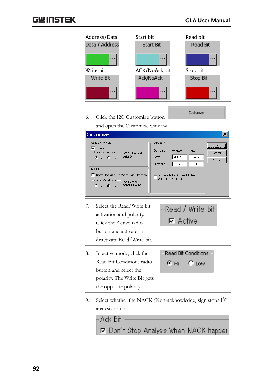 GW Instek GLA-1000 Series User Manual User Manual | Page 92 / 111