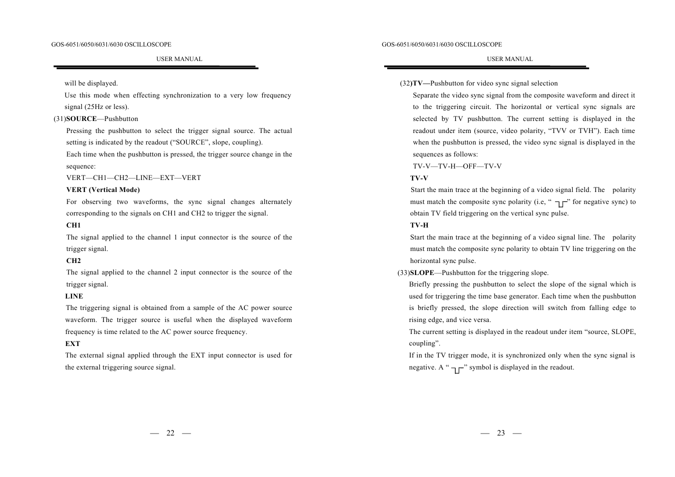 GW Instek GOS-6000 Series User Manual | Page 14 / 27